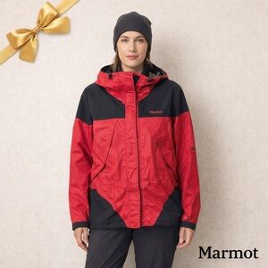 Marmot Red and Black Gore-Tex Snow Jacket Size S